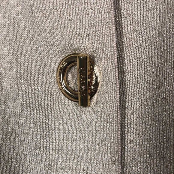 Calvin Klein light sweater with cute gold buttons - Picture 2 of 11